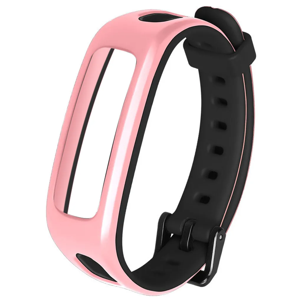 Модный ремешок для часов спортивный силиконовый браслет ремешок для huawei Honor 4 Смарт часы ремешок - Цвет ремешка: Pink