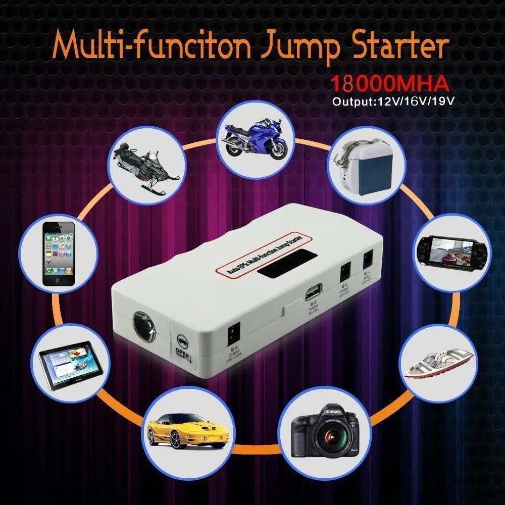 

Car Jump Starter Power Bank Vehicle Portable Emergency Battery Charger 400a Multi-function