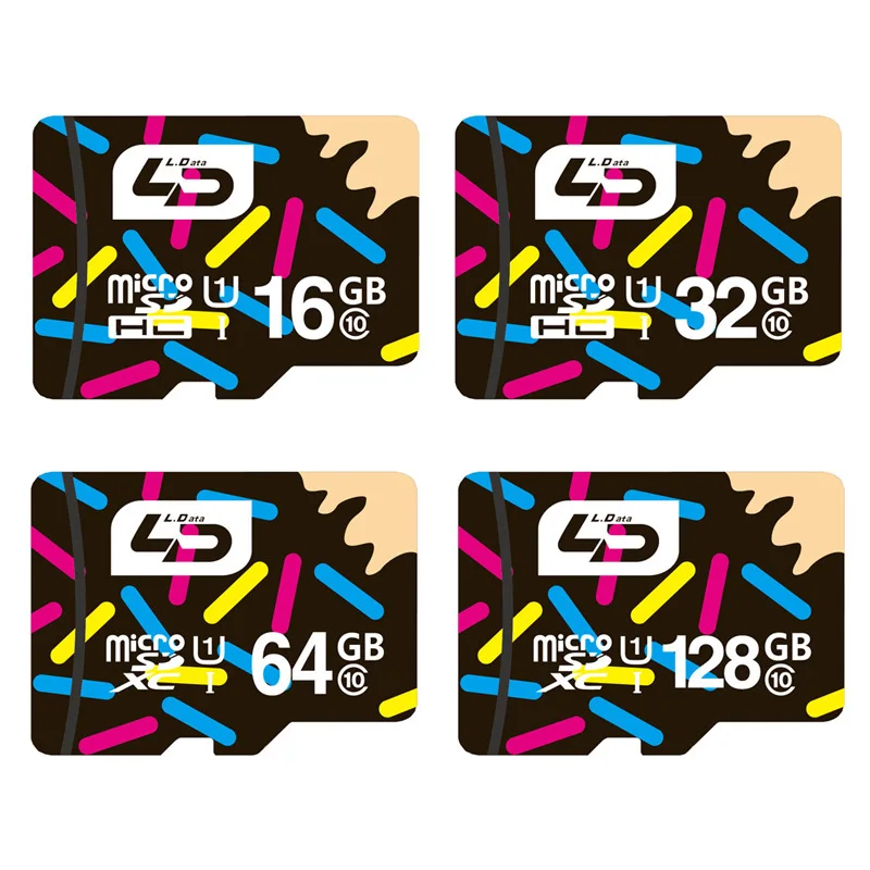 LD карта памяти 32 Гб класс 10 16 Гб/64 Гб/128 UHS 1 8 6 MicroSD высокоскоростная флэш память Microsd