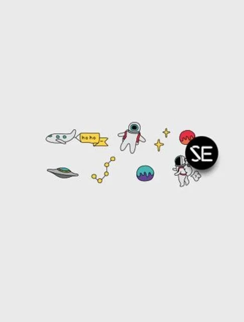 1PCS Waterproof Astronaut Tattoo Stickers Colorful Small Fresh Art 1PCS Waterproof Astronaut Tattoo Stickers Colorful Small Fresh Art