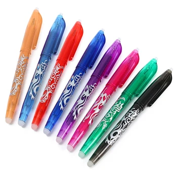 

8PCS Assorted Colors Heat Friction Erasable 0.5mm Gel Ink Pens for Kids Children Students School Office Stationery