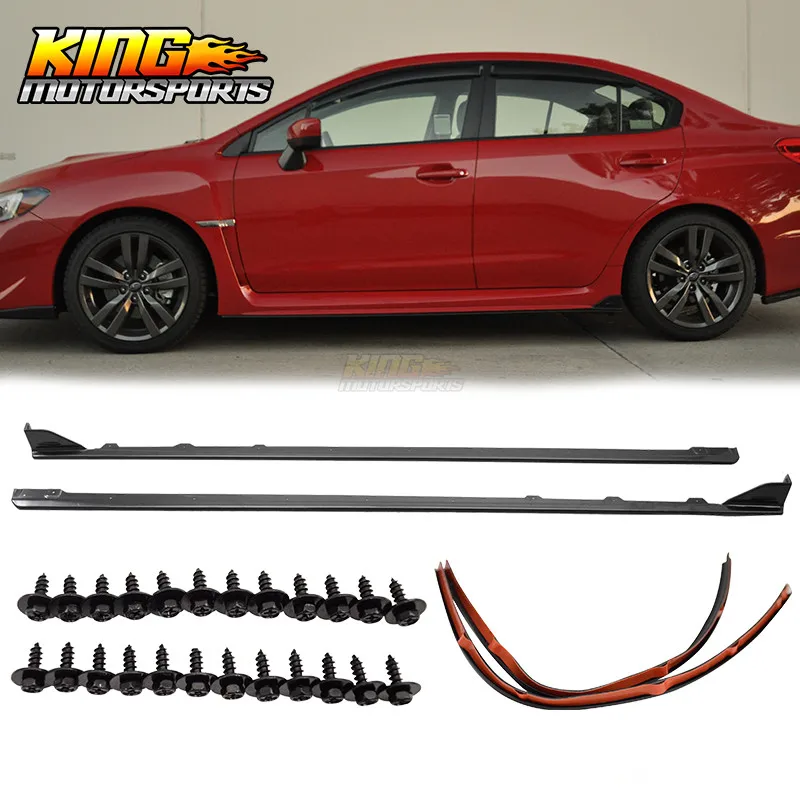 

Fits 15 16 17 18 19 Subaru WRX OE STI Style Side Skirts Splitter - ABS