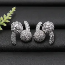 Lanyika модные ювелирные изделия современный простой шар дизайн студента микро массивные серьги гвоздики Банкет Свадебные Повседневные Вечерние популярный подарок