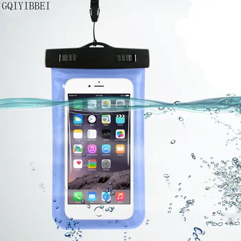 

GQIYIBBEI Universal Waterproof Case Clear Transparent Dustproof Dry Cellphone Storage Bag With Neck Strap for Smartphones