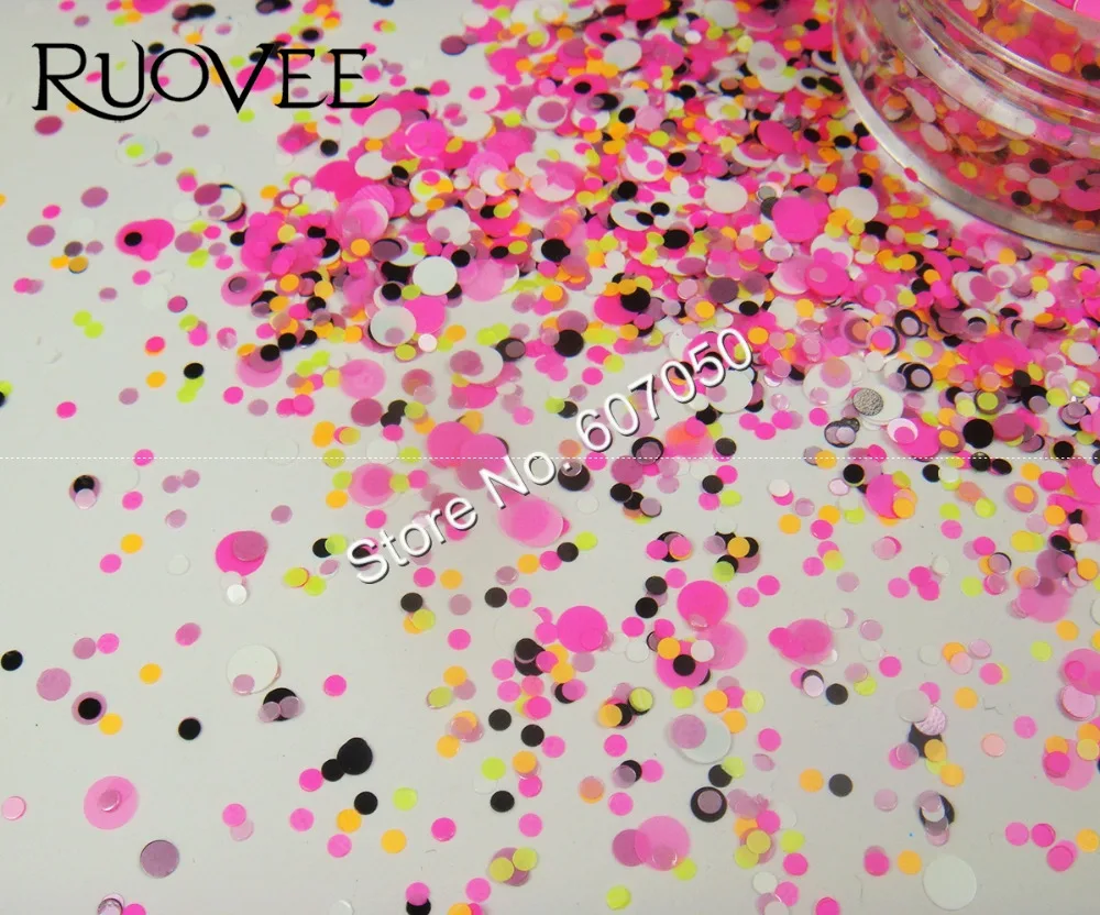 Блестящие круглые Блестки для дизайна ногтей|glitter paillette|nail glitter shapesglitter |