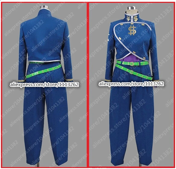 JoJo/'s Bizarre Adventure Okuyasu Nijimura Cosplay Costume Suit Uniform Outfit