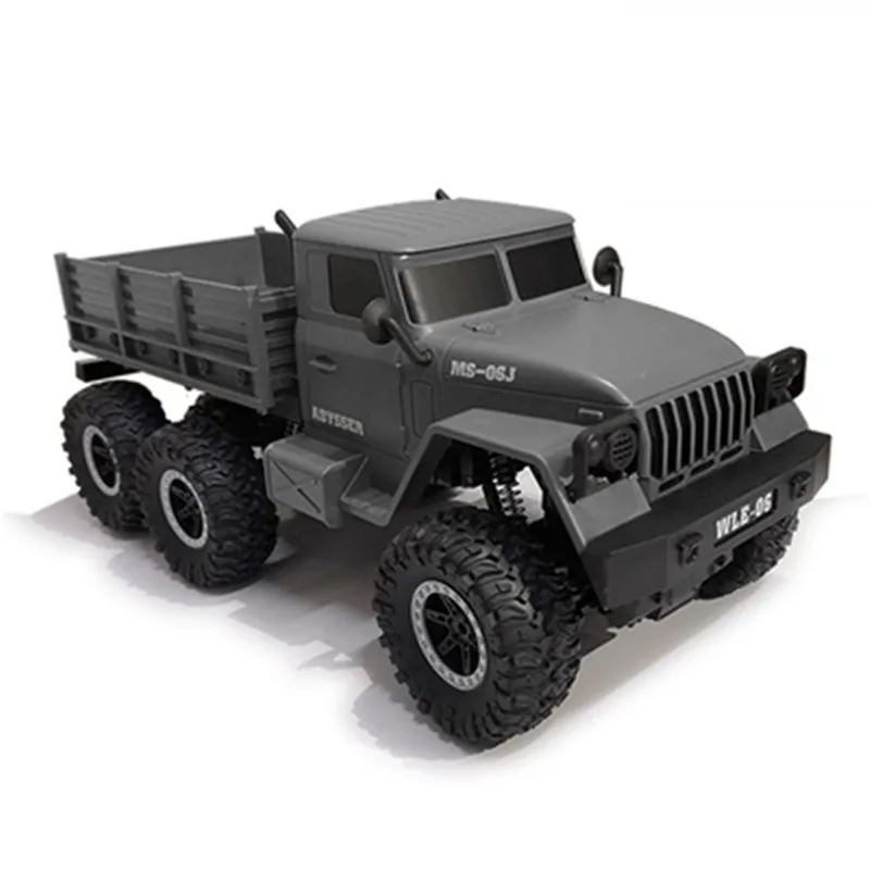 SuLong Toys SL3342 Урал 1/10 2,4G 6WD RC автомобиль военный грузовик RTR модель игрушки подарки для мальчиков - Цвет: Grey