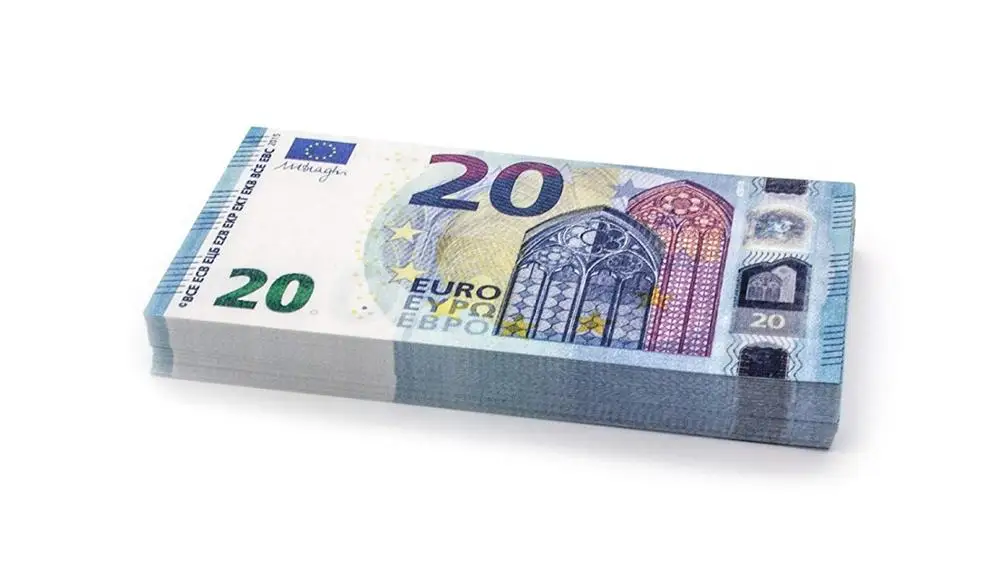 

PROP 20 Euros, Fake Euro banknote , Banknotes Fake Money counting Kids money Pretend, 100PCS