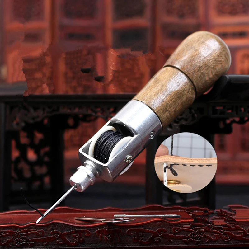 

Super Carving Wax Line Hand Made Leather Tools /Leather craft Tool Art /Needle Sewing Machine 133mm Free Shipping