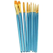 Perfect-10pcs набор кистей для художника акриловые акварельные круглые кончики нейлоновые волосы