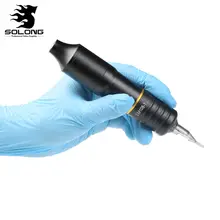 

Solong Tattoo Hybrid Rotary Pen Tattoo Machine Needle Cartridges for Shader Linner 10W motor coloring Black EM108-1