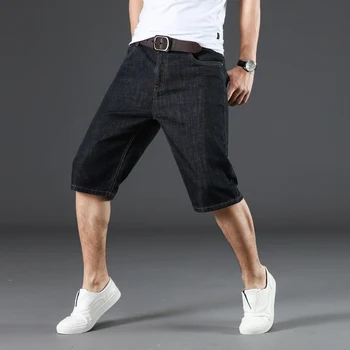

Jantour Arrival Summer high quality Men cotton Denim Shorts Fashion Loose Casual Short Blue Jeans Brand Large size 28-40 42 44