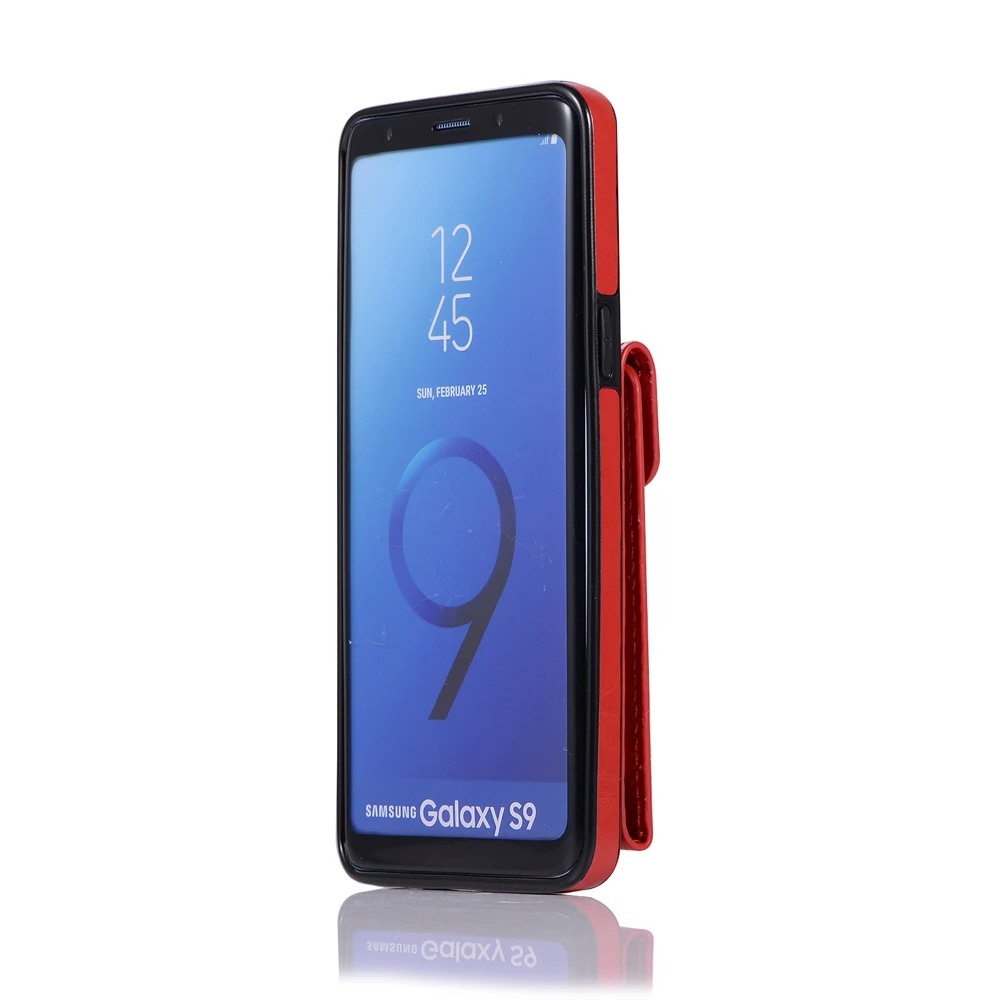 Кожаный чехол для телефона с держатель для карт для samsung Galaxy S8 S9 S10 плюс S10E задняя крышка для S7 S7Edge S 8 10 9 Ретро Чехол