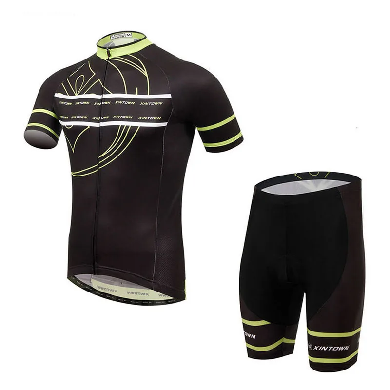 

XINTOWN Team Mens Cycling Jersey Wear Ropa Ciclismo Outdoor Sports Short Sleeve Riding Bike Bicycle Sport Jerseys Shirt Set