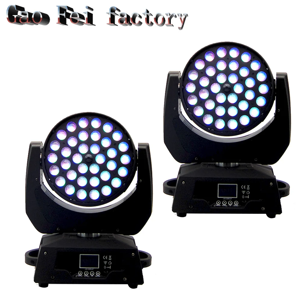 

2pcs/lot 36x12W rgbw 4IN1/Quad LED source, sound active auto run master 540degree/270degree for party light led effect