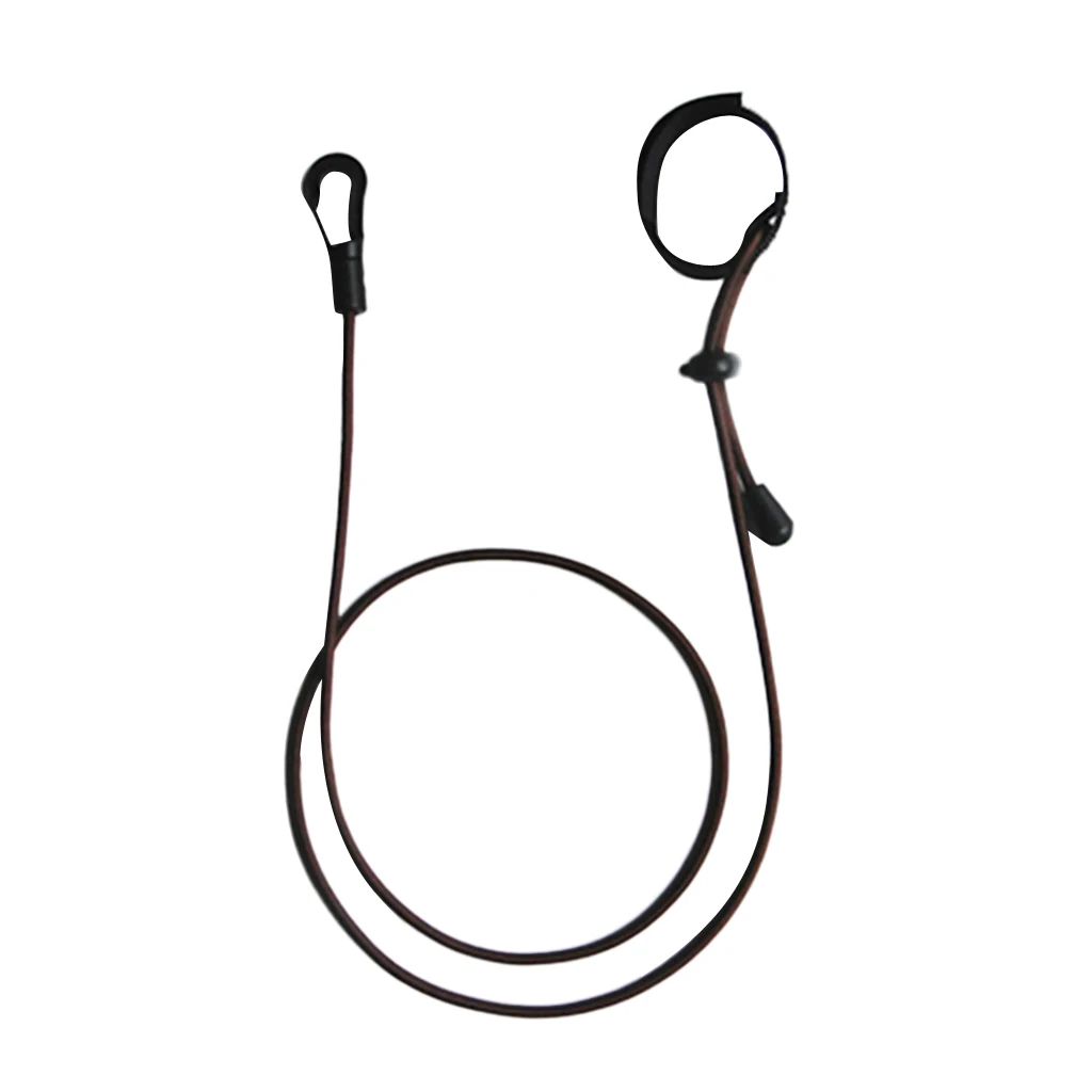 43'/ 110cm 4mm Strong Durable Elastic Cord Fishing Rod Kayak Canoe Paddle Leash with Snap Hook Adjustable Hook & Loop End