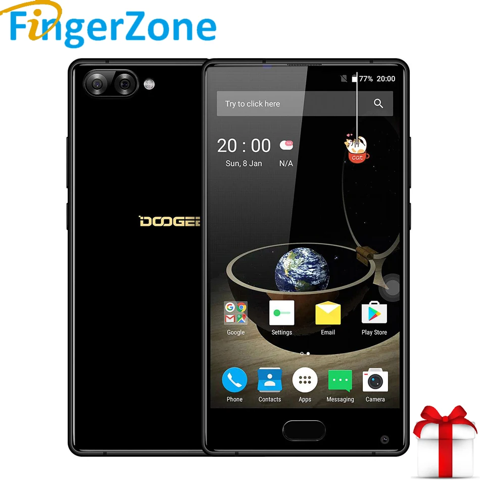 Doogee микс 5.5 &quotободок-менее Super AMOLED Экран двойной сзади Камера helio P25 Восьмиядерный
