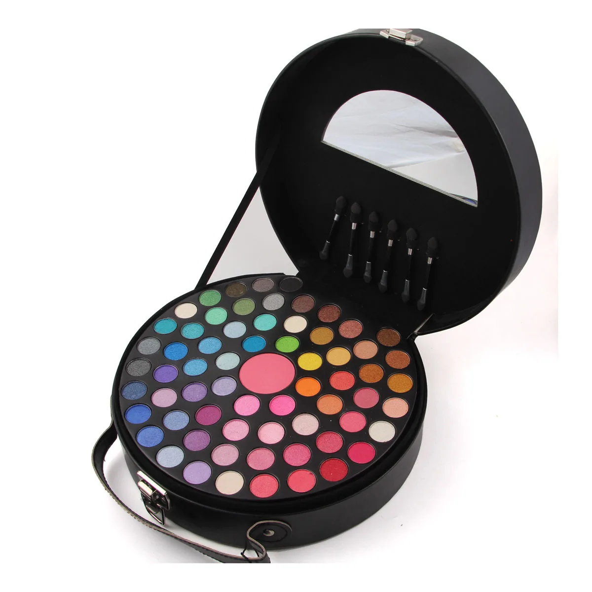 

65 Color MISS ROSE Eye Shadow Palette Lady Blush Eye Shadow Makeup Box Portable Round Cosmetic Case Set Make-up Essential