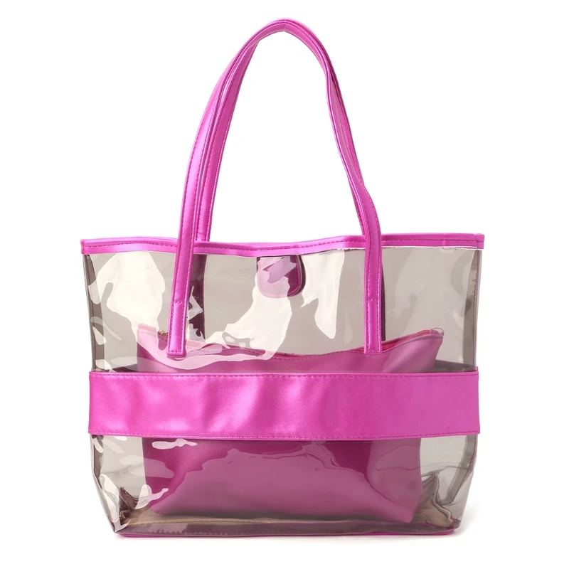THINKTHENDO, женские прозрачные сумки для покупок, прозрачная пляжная сумка, сумка через плечо, роскошная женская сумка