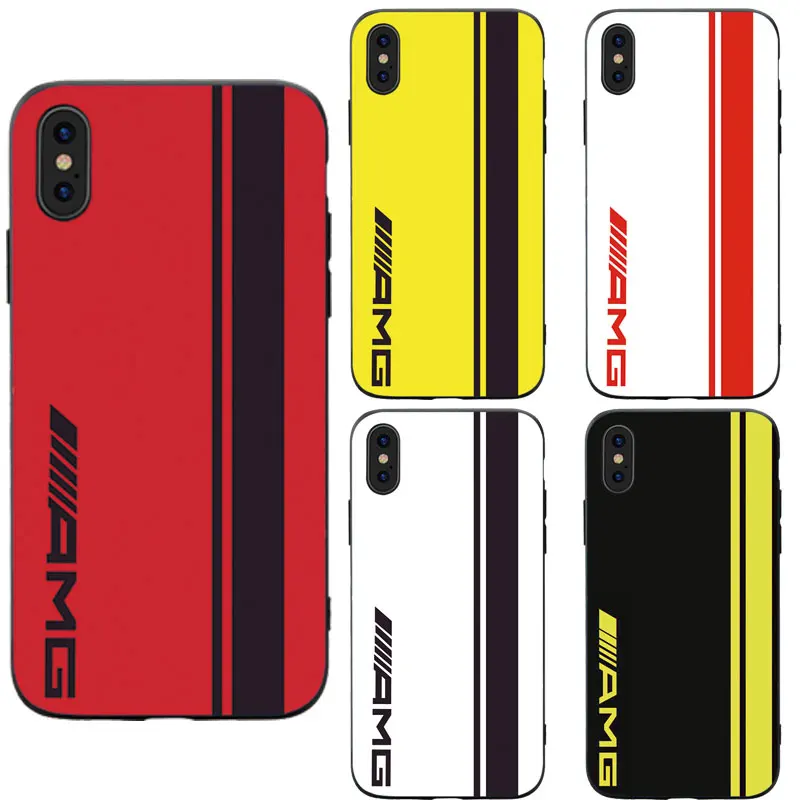 

MA Motorsport AMG Logo Car Style Soft Silicone Fashion Phone Case Cover For Iphone5 5S SE 6 6S 7 8 Plus X XS XR XS Max TPU Case