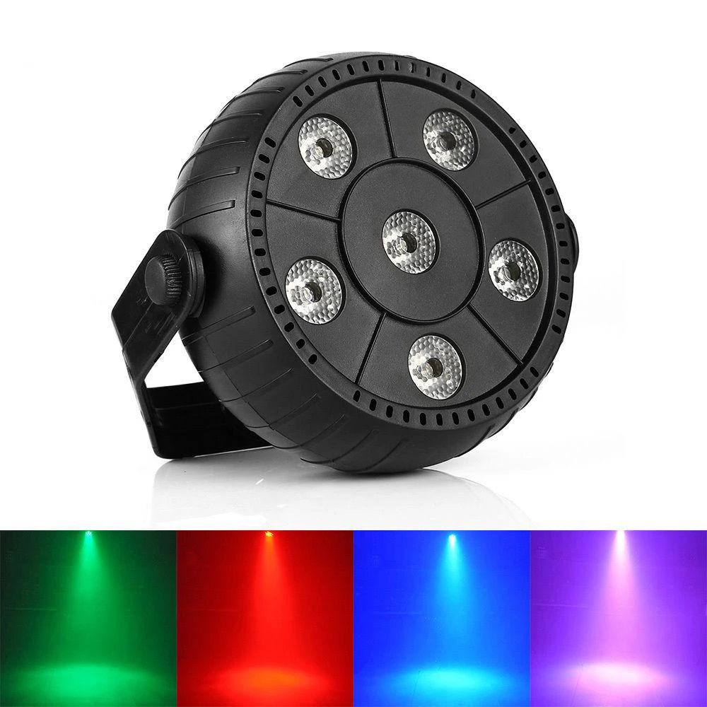 

Mini 13W Dj Laser Disco Ball Stage Light 6 Led Rgb Wash Effect Portable Stage Par Light Auto Sound Activation Indoor Disco Lamp