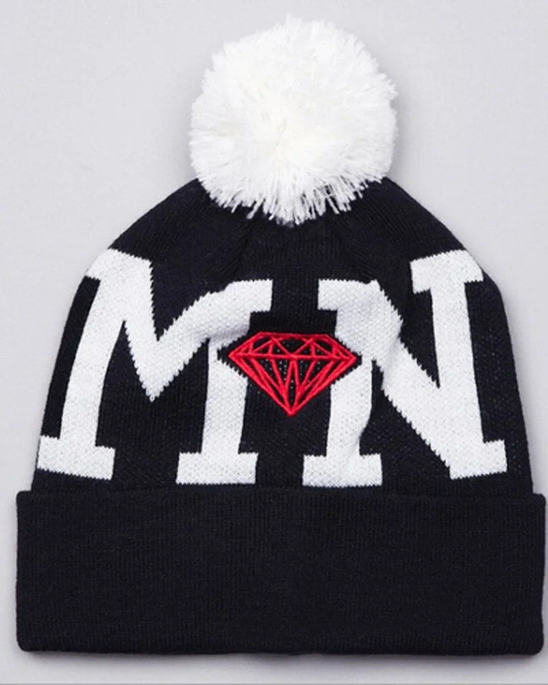 Fashion Hat Winter Hip Hop Diamond Beanies and skullies MN DD men and women wool hat