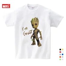 Baby I Am Groot T Shirt For Kids Summer Short Sleve Tee Tops Clothes Children Funny T-shirts Boy Girls Cartoon 100% Cotton Shirt Baby I Am Groot T Shirt For Kids Summer Short Sleve Tee Tops Clothes Children Funny T-shirts Boy Girls Cartoon 100% Cotton Shirt