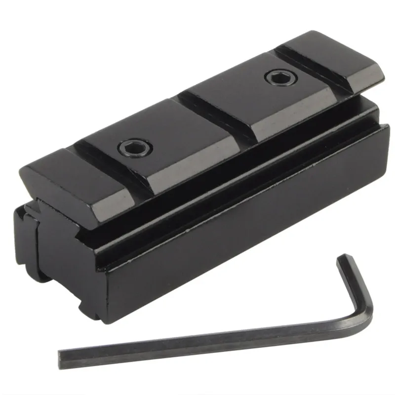 Airsoft Tri Rail Dovetail 11mm to 20mm Weaver Picatinny Rail Adapter Universal Dovetail Rail