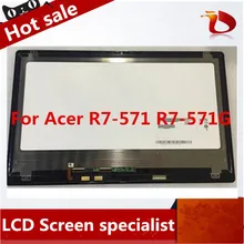 Gread A+15.6inch Digitizer Glass Touch Screen + lcd display 1920*1080 assembly For Acer Aspire R7 R7-571
