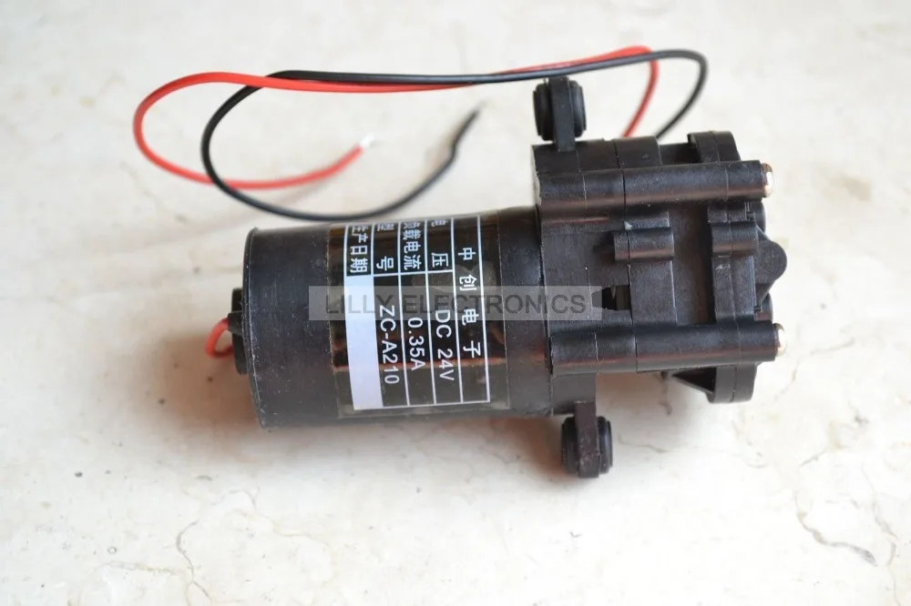 24V Mini Plastic Gear Pump Self Sucking Water Pump (0 100degrees) ZC