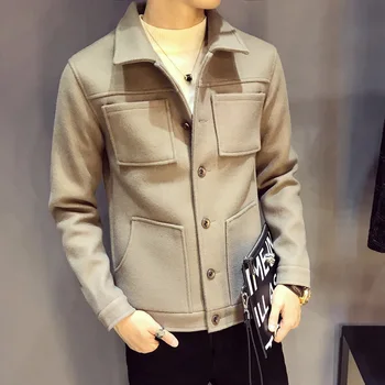 

Woolen cloth jacket, men's new season handsome youth leisure cloth short coat