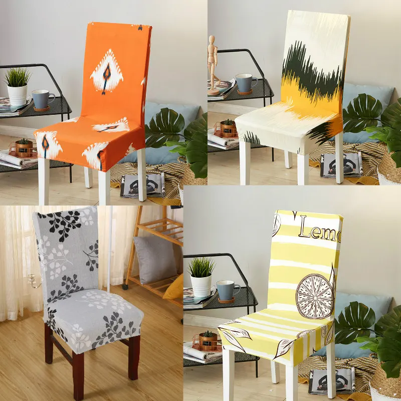 

Printing Zebra Stretch Chair Cover big elastic seat chair covers painting slipcovers Restaurant banquet hotel home decoration