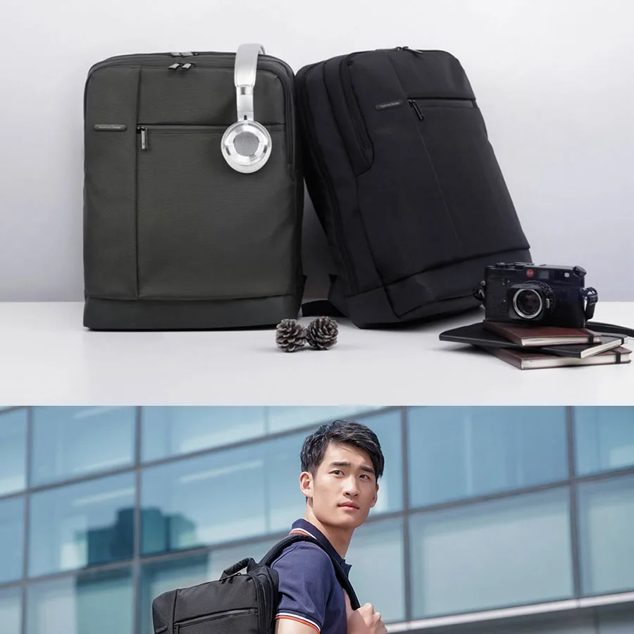 Оригинальный Xiaomi Mi классический Бизнес рюкзаки 17L Ёмкость сумка Для мужчин Для женщин сумки Студенты для ноутбука 15-дюймовый ноутбук