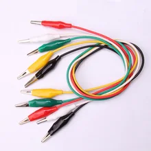 Glyduino 5PCS Alligator Clips Electrical DIY Test LeadsAlligator Double-ended Crocodile Clips Roach Clip Test Jumper Wire