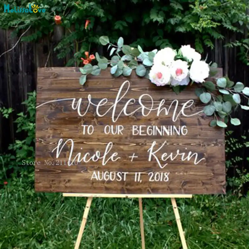 Pegatinas De Pared Personalizadas Con Nombre Y Fecha De