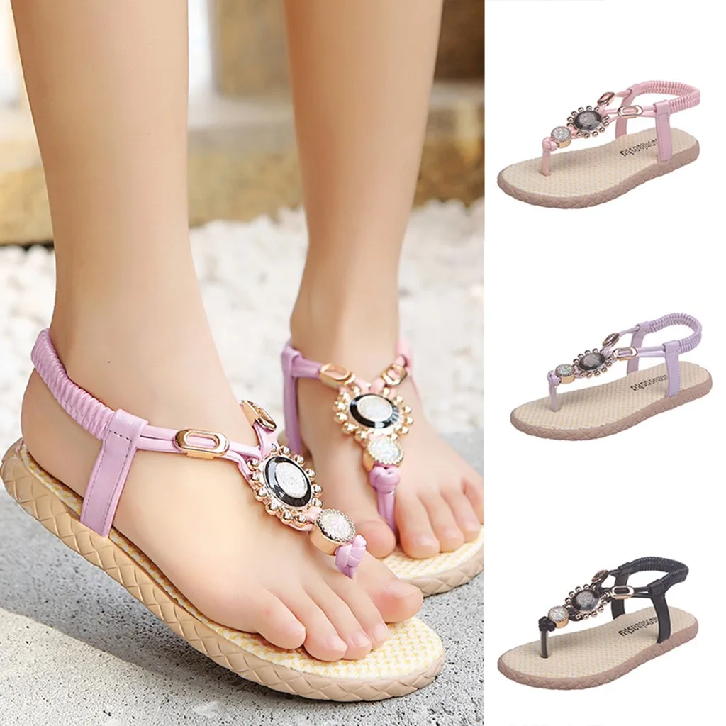 

MUQGEW Summer Children Kids Baby Girls Crystal Beading Priness Shoes Slip-On Casual Sandals girls sandals in kids sandale fille