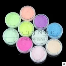 10 шт. украшение для ногтей фосфоресцирующий порошок фосфоры Защита окружающей среды без излучения фосфоресцирующий пудра суперяркая