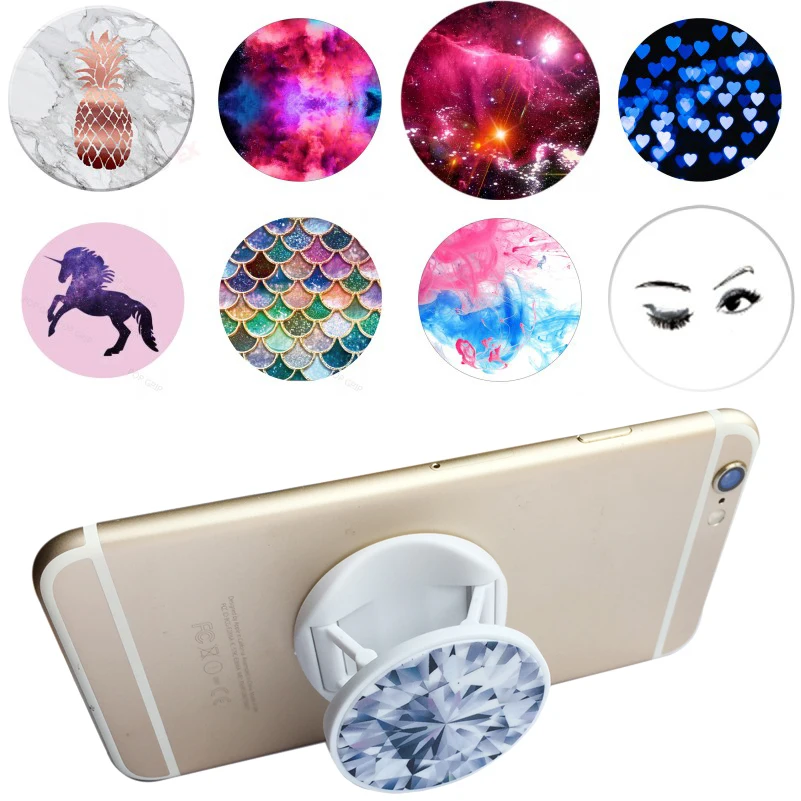 

Universal Mount Mobile Phone Holder Stand Designs for Xiaomi Iphone Xs Finger Adjustable Support Smart Phone bracket Grip