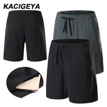 Шорты для бега, баскетбола, мужские, для фитнеса, дышащие, для футбола, тренировки, шорты для тренировок, свободные, с карманом для ключей, мужские спортивные шорты