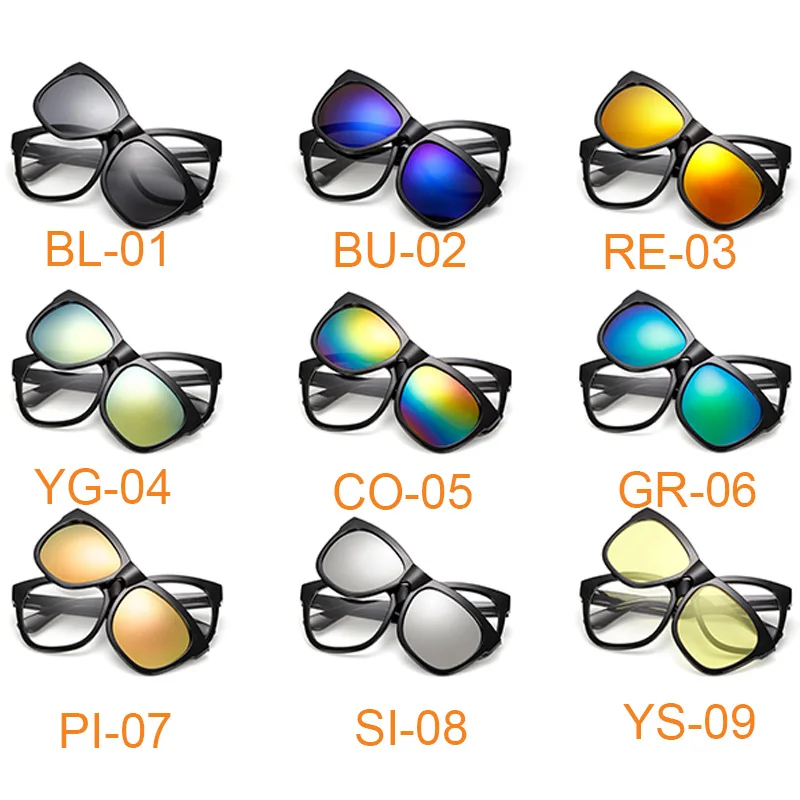 ZK20 Dropshipping Safety Goggles Sunglasses Polarized Driving Outdoor Sport Eyewear Magnet Adsorption Replace Lens Sun Glasses