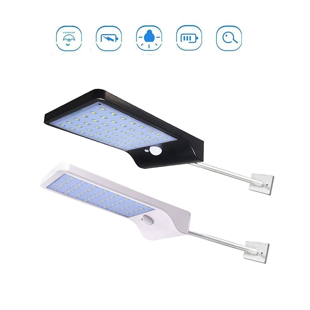 

Aluminum pole 48/36 LED Solar Powered PIR Motion Sensor Lamp Waterproof Outdoor Decoration Lights garden street spot flood Wall