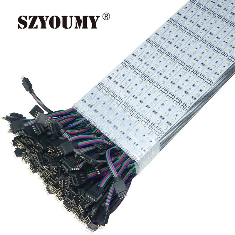 

SZYOUMY 5050 LED Bar Light Non-Waterproof 5050 SMD 72 LEDS RGB LED Rigid Strip DC 12V LED Tube Hard LED Strip Free shipping