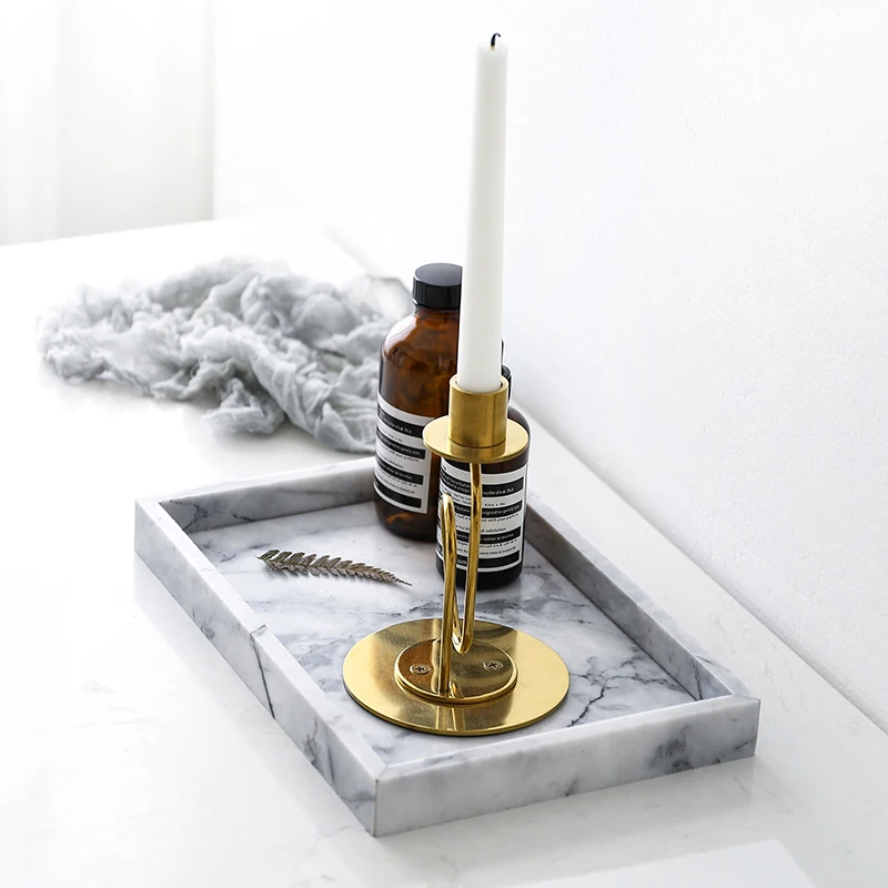 

Marble tray modern decorative tray cosmetics storage tray