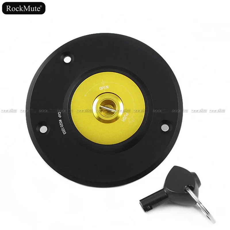 key lock fuel gas cap gold 1