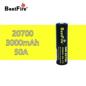 

1pcs Bestfire 20700 3.7V 50A 3000mAh Electronic Cigarette Vape Rechargeable Battery for IJOY Captain PD270 SMOK 20700 Mod Kit