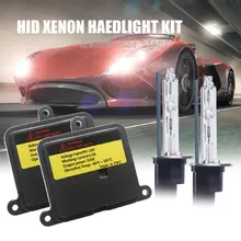 H7 55 Вт AC ксеноновая лампа тонкий балласт комплект HID ксеноновый головной светильник bulb12V H1 H3 H11H4 bi-Xenon hid kit 4300k6000k заменить галогенный светильник