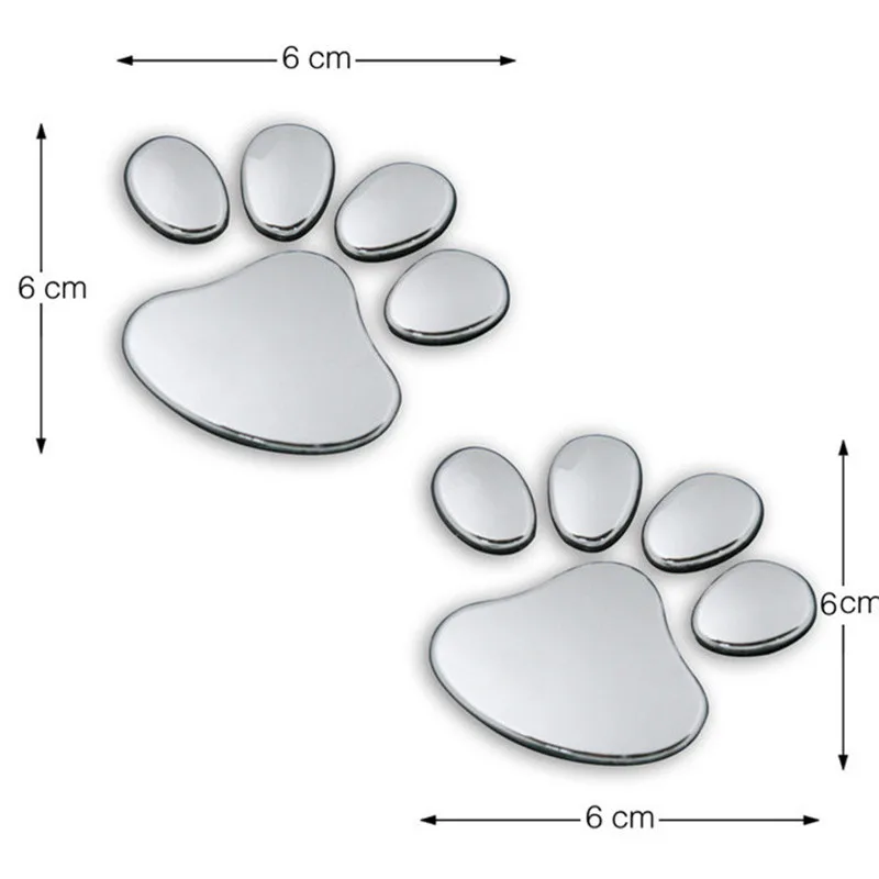 2pcs-Lot-Stylish-Silver-Funny-Bear-Paw-Pet-Animal-Footprint-Emblem-3D-Cartoon-Car-Stickers-Decor(2)