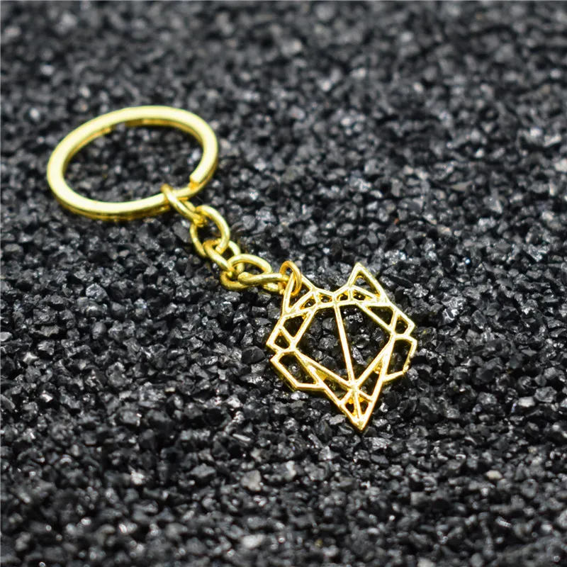 

4 Colors New Fox Keychains Fox Jewellery Geometric Jewellery Key Chain