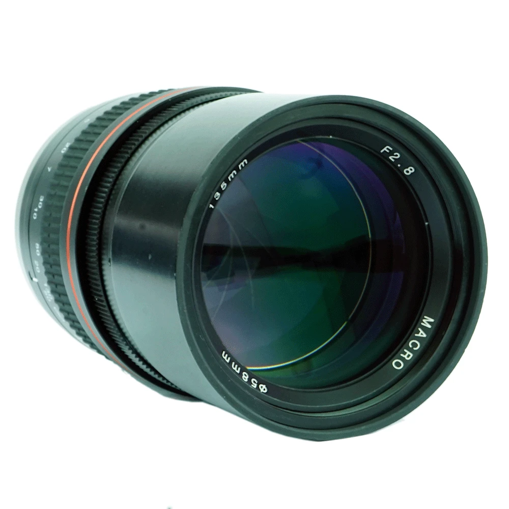 Объектив с креплением JINTU 135 мм F/2 8 для телефото Prime EF камеры Canon EOS 1300D 6D 7D 6DII 7DII 77D 760D