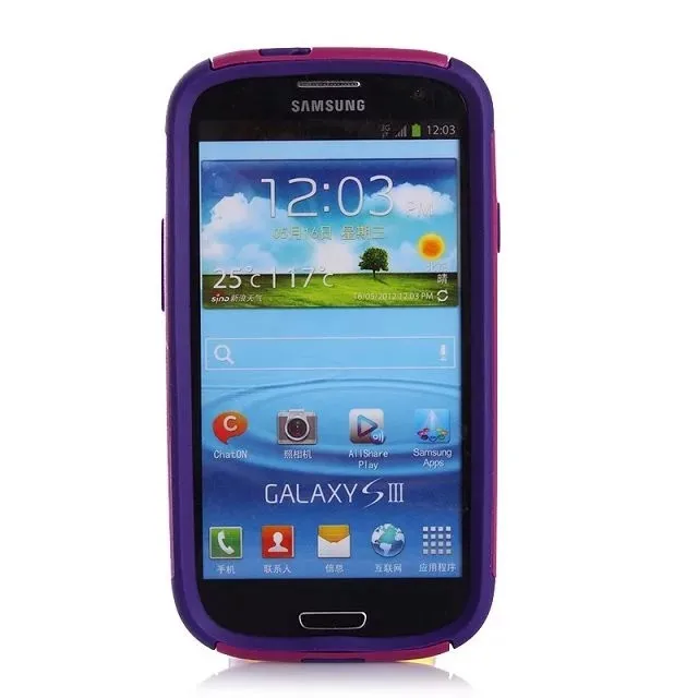 DHL 2 в 1 Гибридный ПК+ ТПУ чехол для Samsung Galaxy S3 i9300, пластиковый чехол для Galaxy SIII i9300 100 шт/партия